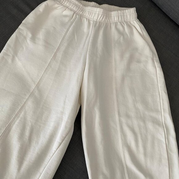 ZARA PLUSH JOGGING WIDE PANTS - Picture 4 of 8